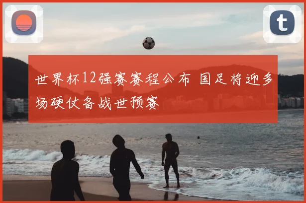 世界杯12强赛赛程公布 国足将迎多场硬仗备战世预赛